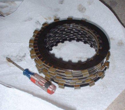 Clutch plates in order